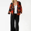 Best One Hundred Stars Acer Black Crepe Kimono