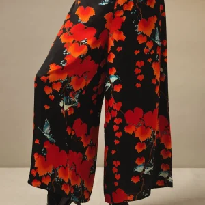 Store One Hundred Stars Acer Black Palazzo Pant