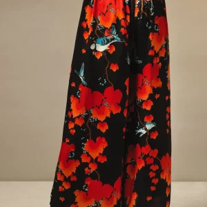 Store One Hundred Stars Acer Black Palazzo Pant