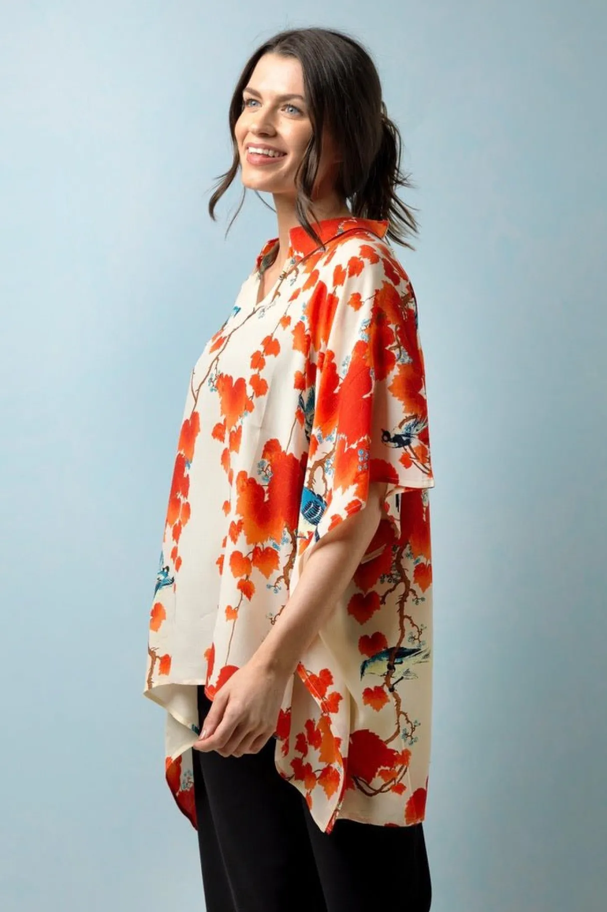 acer_red_tunic_top_1.webp Store One Hundred Stars Acer Red Tunic Top