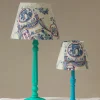 New One Hundred Stars Ancient Columns Blue 12" Tapered Lampshade