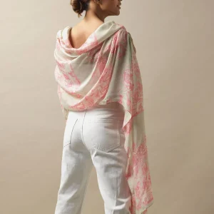 Discount One Hundred Stars Ancient Columns Pink Scarf