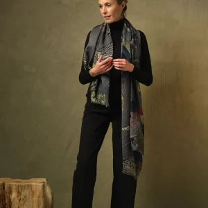 Discount One Hundred Stars Bird Ink Wool Scarf