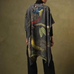 Store One Hundred Stars Bird Ink Wool Throwover