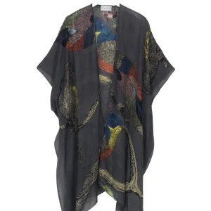 Store One Hundred Stars Bird Ink Wool Throwover