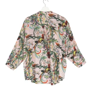 Shop One Hundred Stars Chinoiserie Pink Darcy Shirt