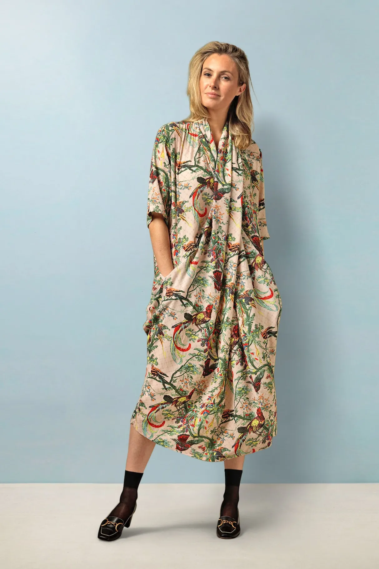 chinoiserie_pink_rachel_dress_1.webp Flash Sale One Hundred Stars Chinoiserie Pink Rachel Dress