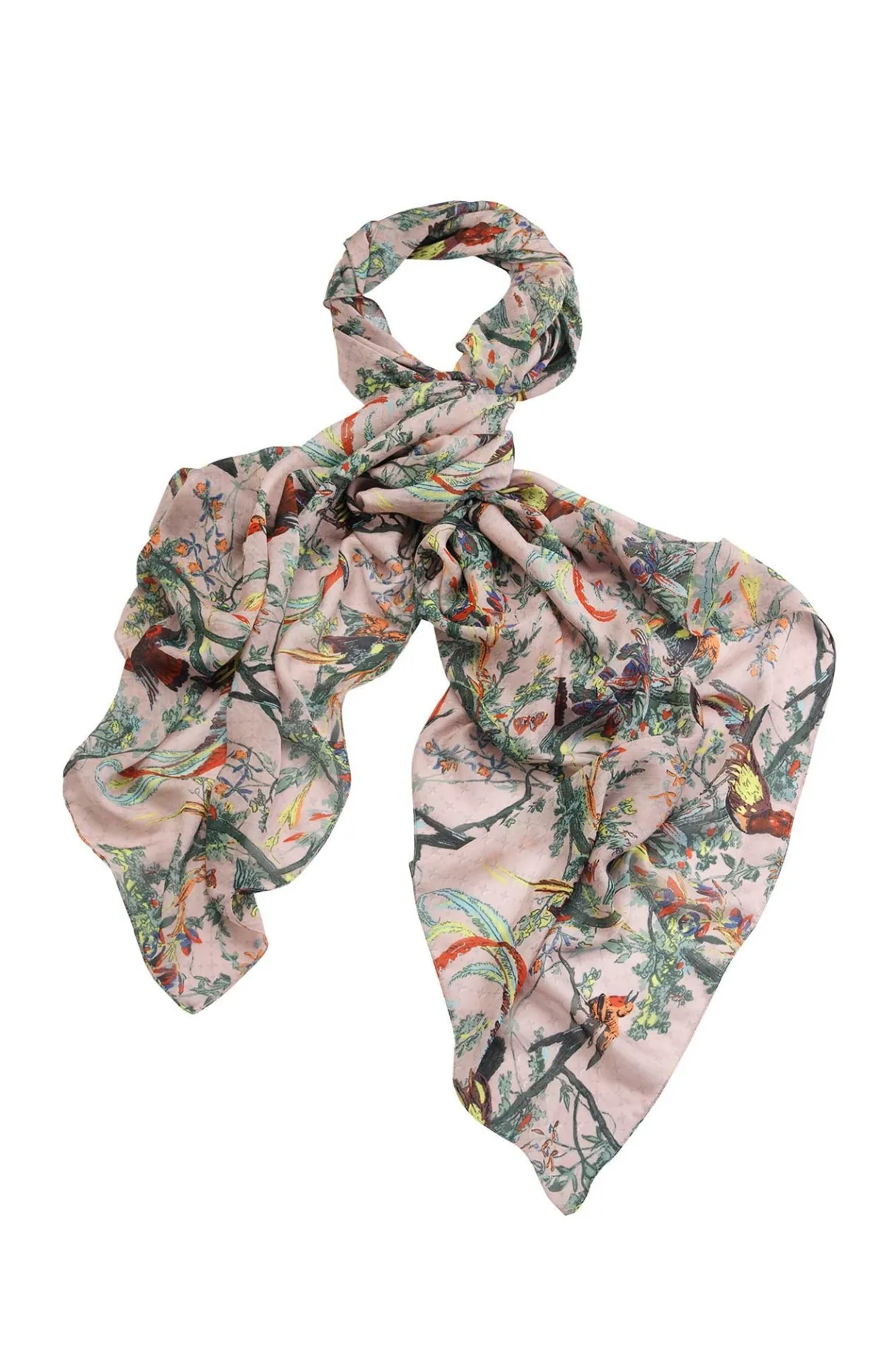 chinoiserie_pink_scarf_2.webp Outlet One Hundred Stars Chinoiserie Pink Scarf