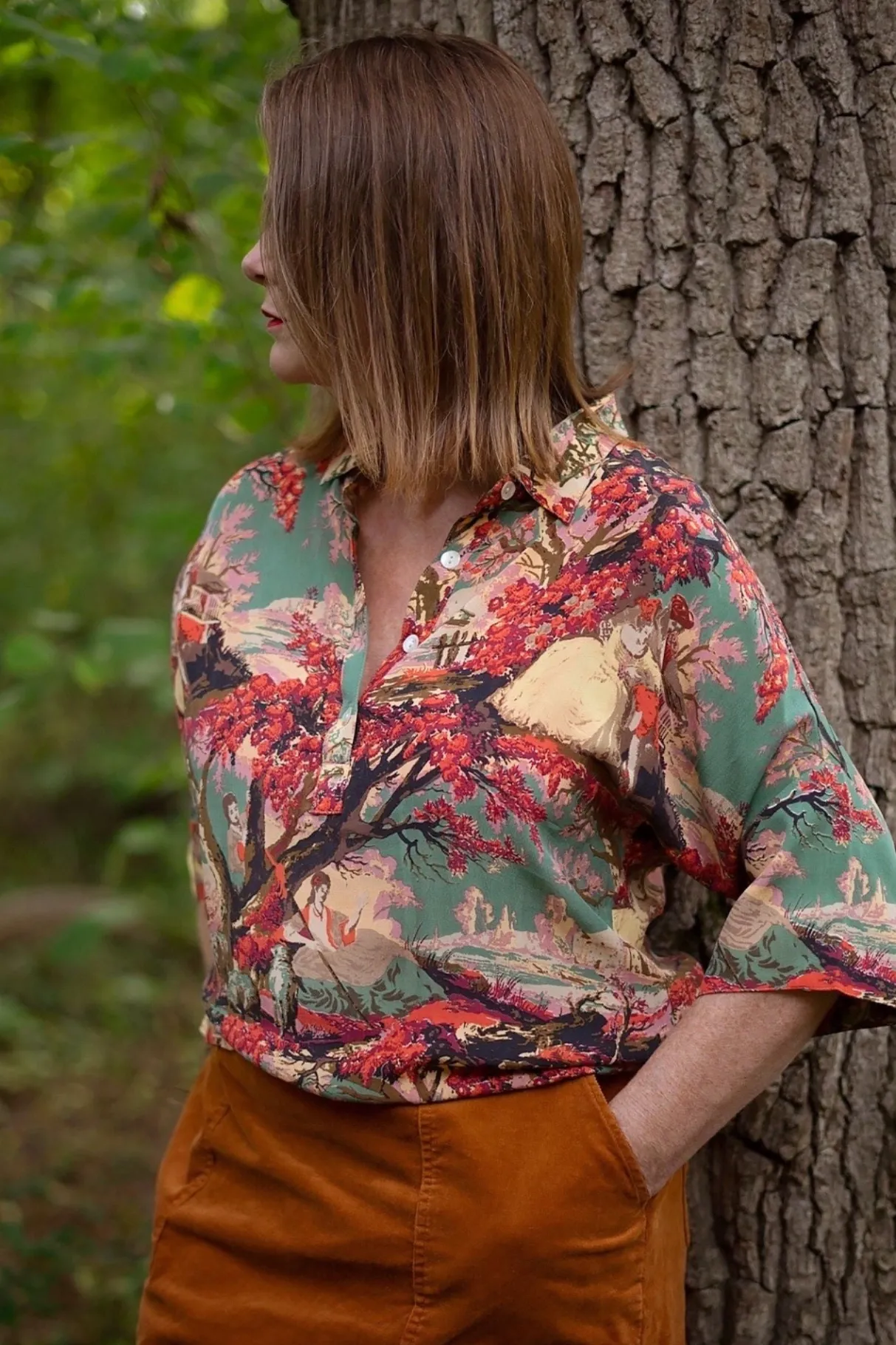 country_toile_berry_pippa_top_2.webp Cheap One Hundred Stars Country Toile Berry Pippa Top