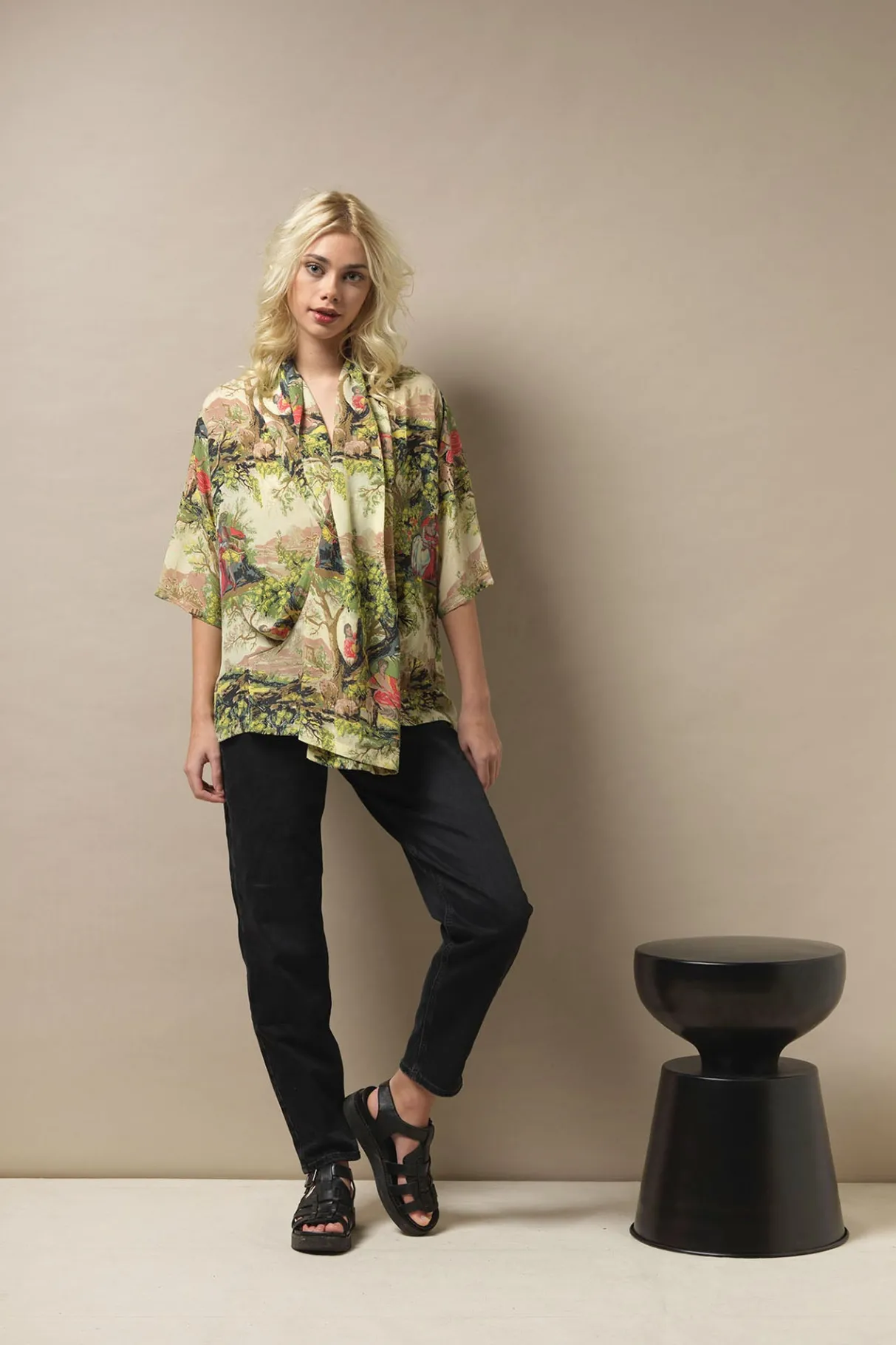 country_toile_rachel_top_1.webp Outlet One Hundred Stars Country Toile Rachel Top