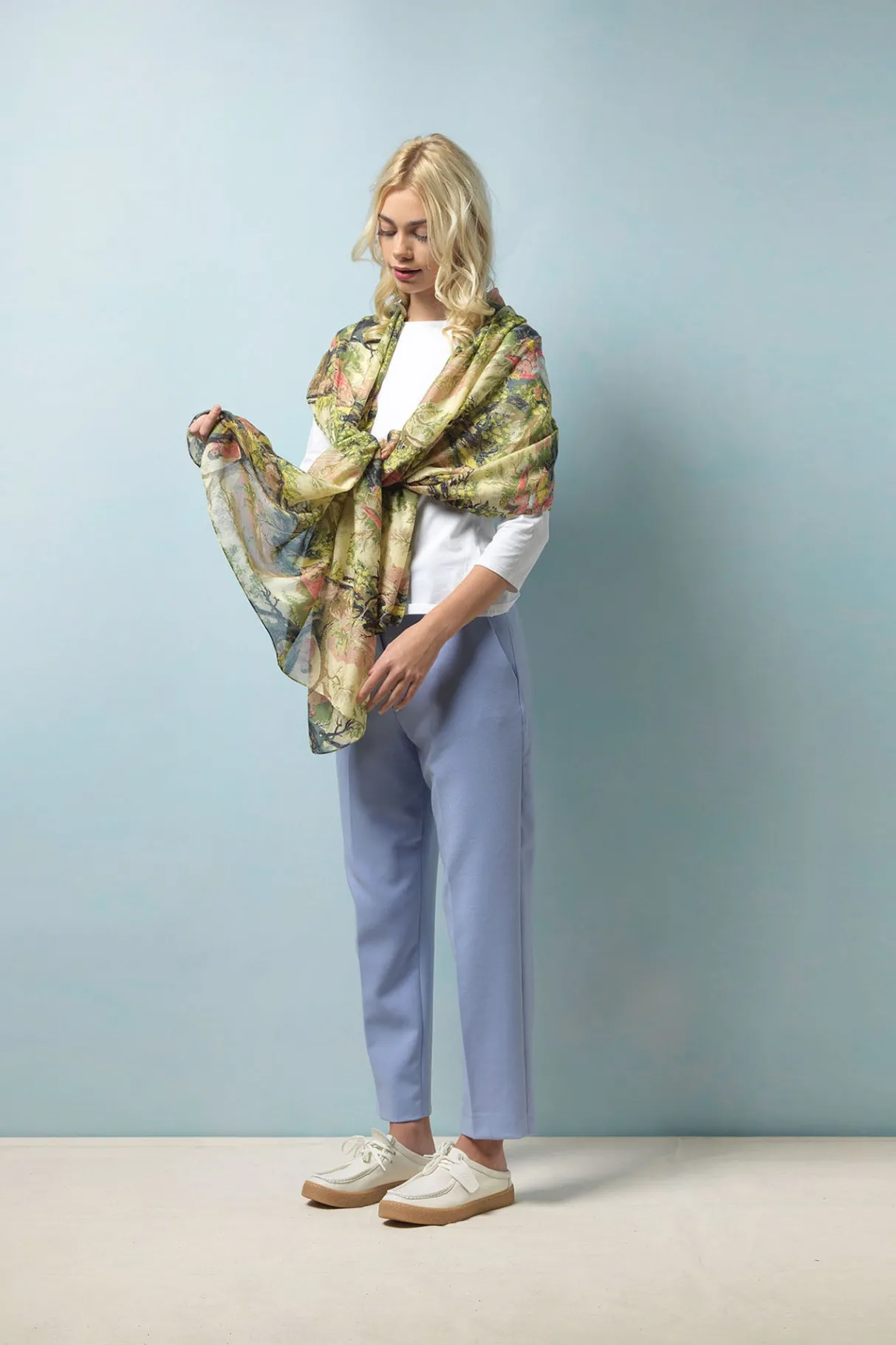 country_toile_scarf_1.webp Outlet One Hundred Stars Country Toile Scarf