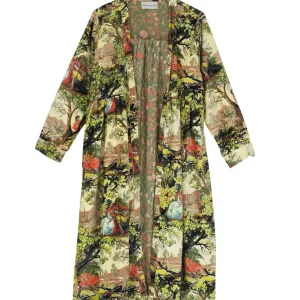 Sale One Hundred Stars Country Toile Velvet Duster Coat