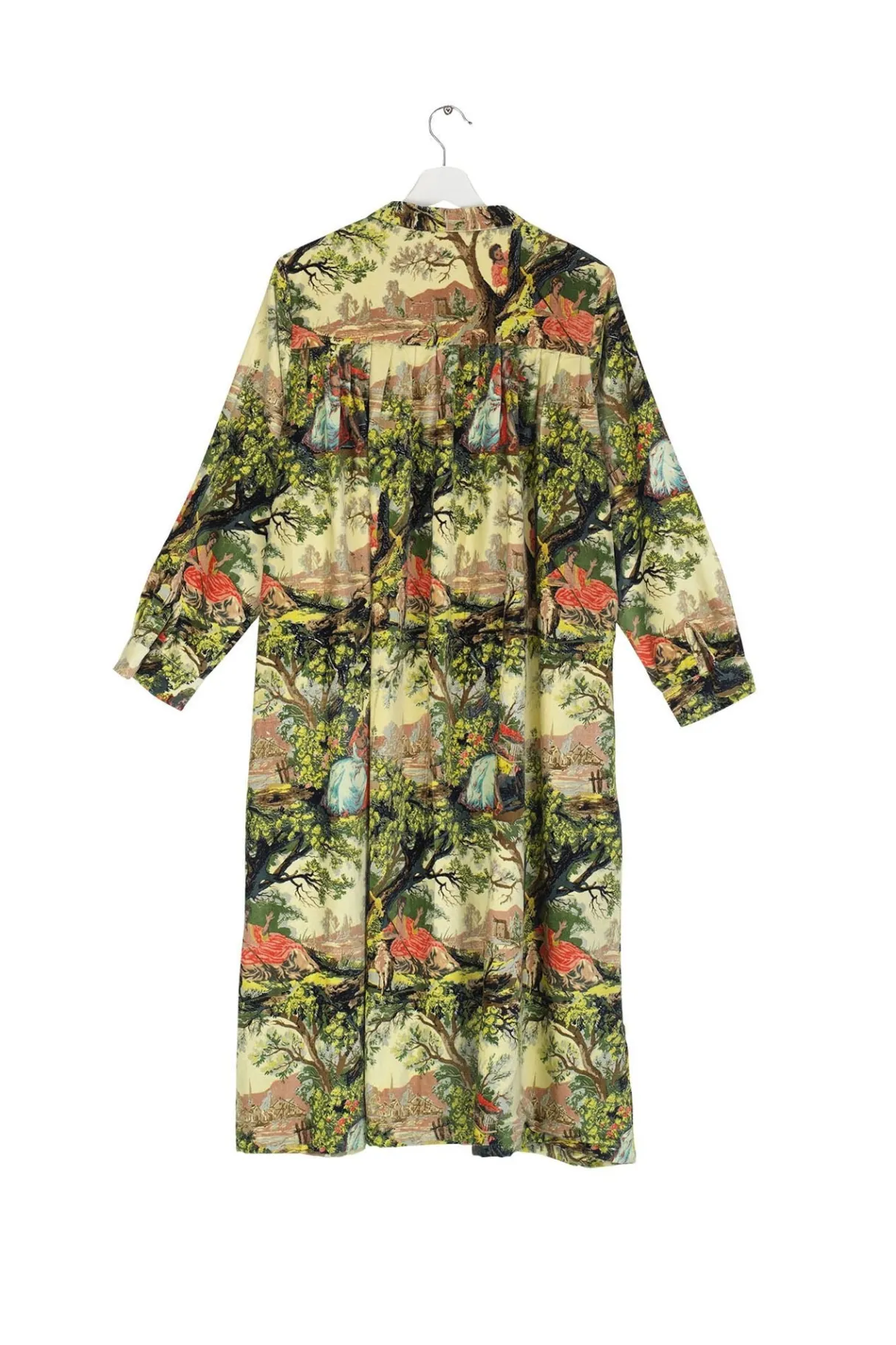 country_toile_velvet_duster_coat_2.webp Sale One Hundred Stars Country Toile Velvet Duster Coat