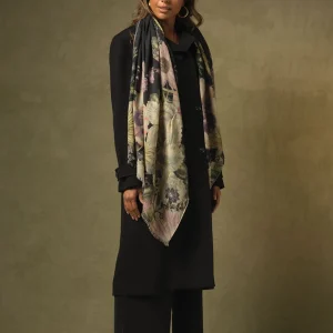 Discount One Hundred Stars Daisy Black Wool Scarf