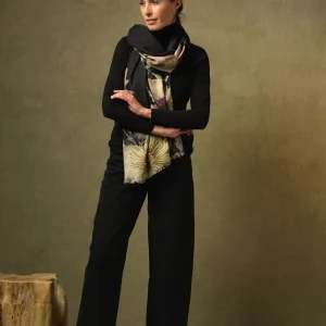 Discount One Hundred Stars Daisy Black Wool Scarf