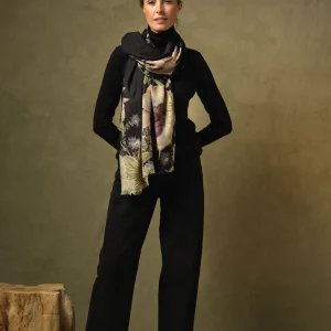 Discount One Hundred Stars Daisy Black Wool Scarf