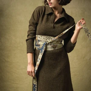 Best Sale One Hundred Stars Dhurrie Taupe Obi Belt