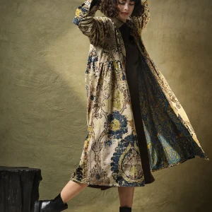Best Sale One Hundred Stars Dhurrie Taupe Velvet Duster Coat