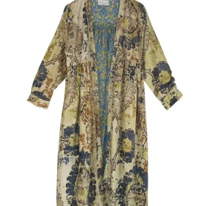 Best Sale One Hundred Stars Dhurrie Taupe Velvet Duster Coat