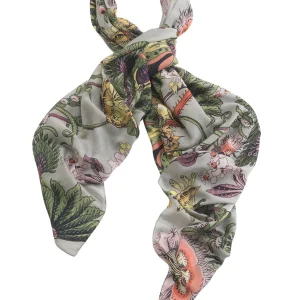 Outlet One Hundred Stars Eccentric Blooms Putty Scarf
