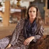 Hot One Hundred Stars Floral Paisley Blue Darcy Shirt