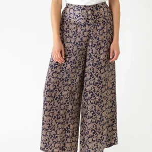 Cheap One Hundred Stars Floral Paisley Blue Palazzo Pant