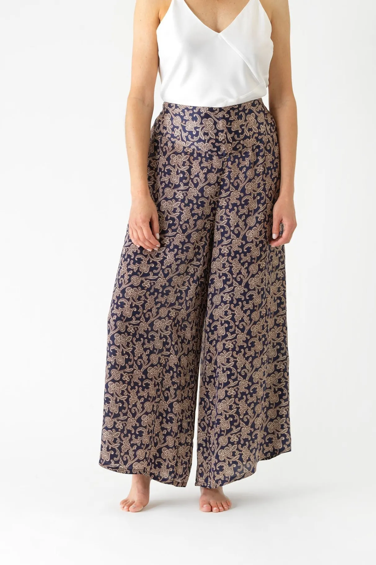floral_paisley_blue_palazzo_pant_1.webp Cheap One Hundred Stars Floral Paisley Blue Palazzo Pant