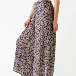 Cheap One Hundred Stars Floral Paisley Blue Palazzo Pant