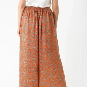 Shop One Hundred Stars Floral Paisley Orange Palazzo Pant