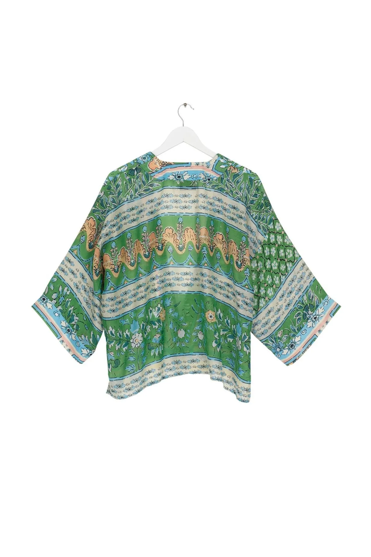folk_flowers_green_kimono_1.webp Cheap One Hundred Stars Folk Flowers Green Kimono