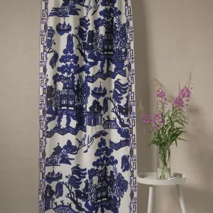 Outlet One Hundred Stars Giant Willow Blue Linen Panel