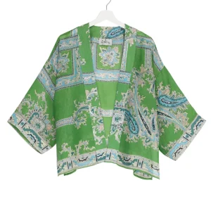 Best One Hundred Stars Handkerchief Green Kimono