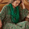 Cheap One Hundred Stars Indian Heritage Green Necklace Scarf