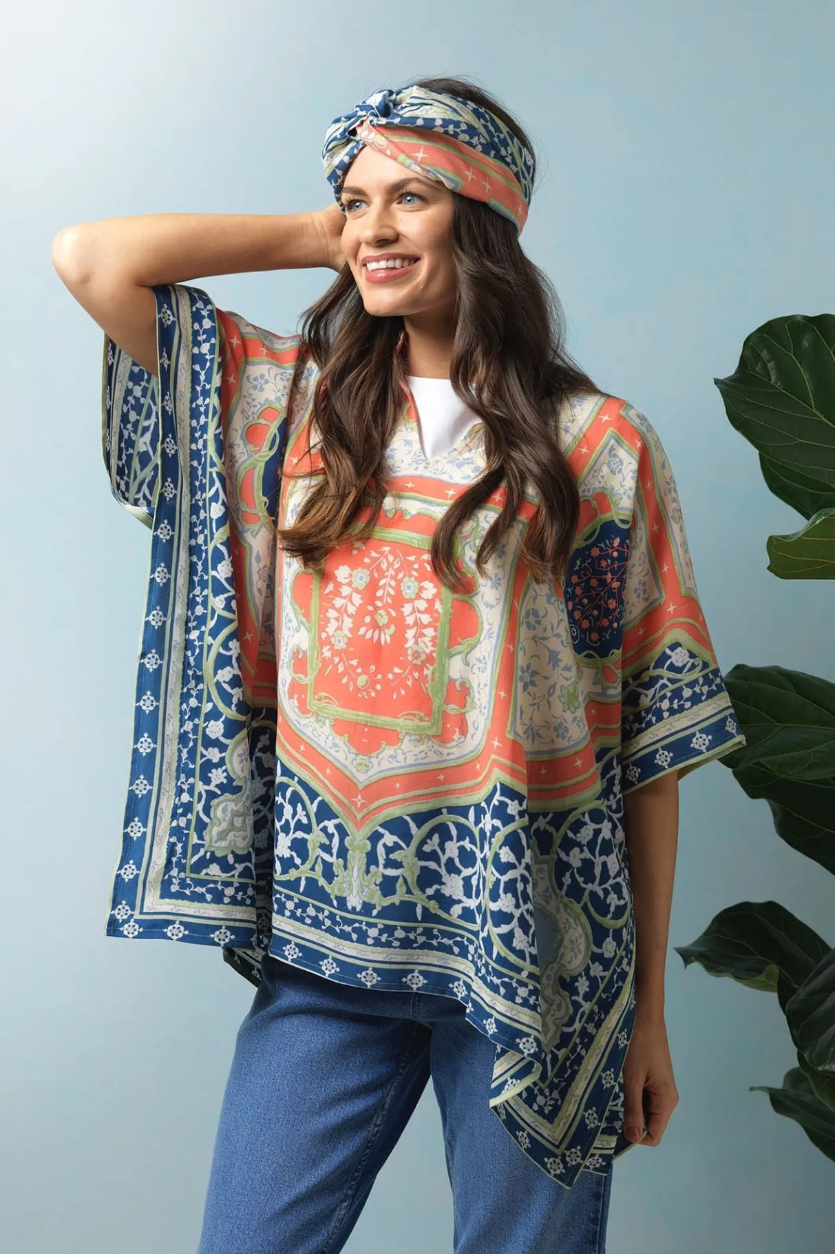 indian_summer_blue_headband_0.webp Store One Hundred Stars Indian Summer Blue Headband