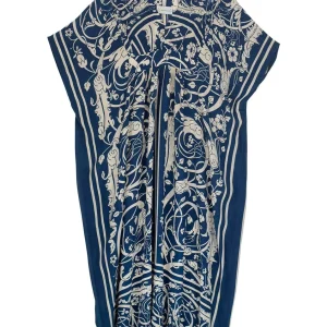 Hot One Hundred Stars Jaipur Blue Margeux Kaftan