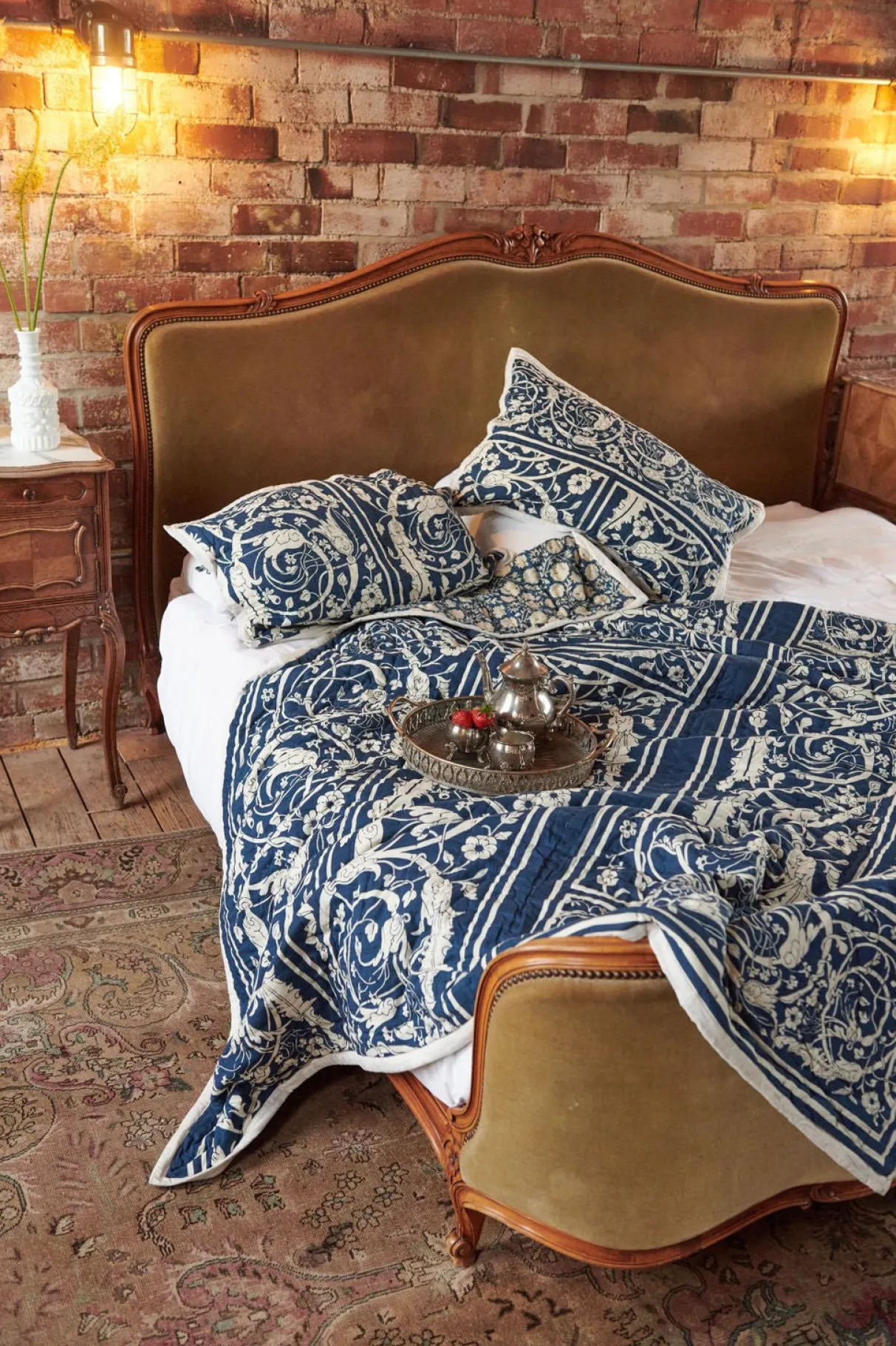 jaipur_blue_pillow_shams_1.webp Shop One Hundred Stars Jaipur Blue Pillow Shams