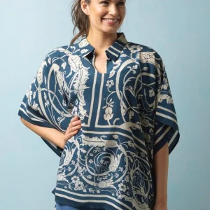 Flash Sale One Hundred Stars Jaipur Blue Tunic Top