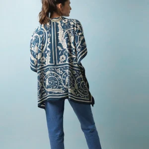Flash Sale One Hundred Stars Jaipur Blue Tunic Top