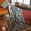 Best Sale One Hundred Stars Jaipur Blue Velvet Throw