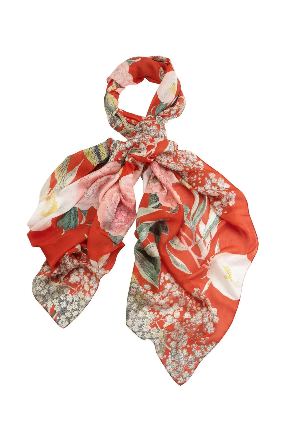 kew_elderflower_red_scarf_1.webp New One Hundred Stars Kew Elderflower Red Scarf