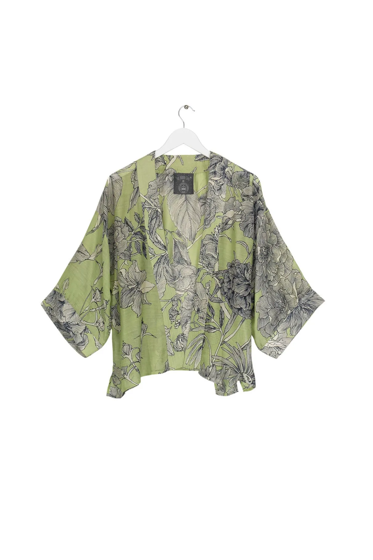 kew_etched_floral_fern_kimono_3.webp Sale One Hundred Stars Kew Etched Floral Fern Kimono