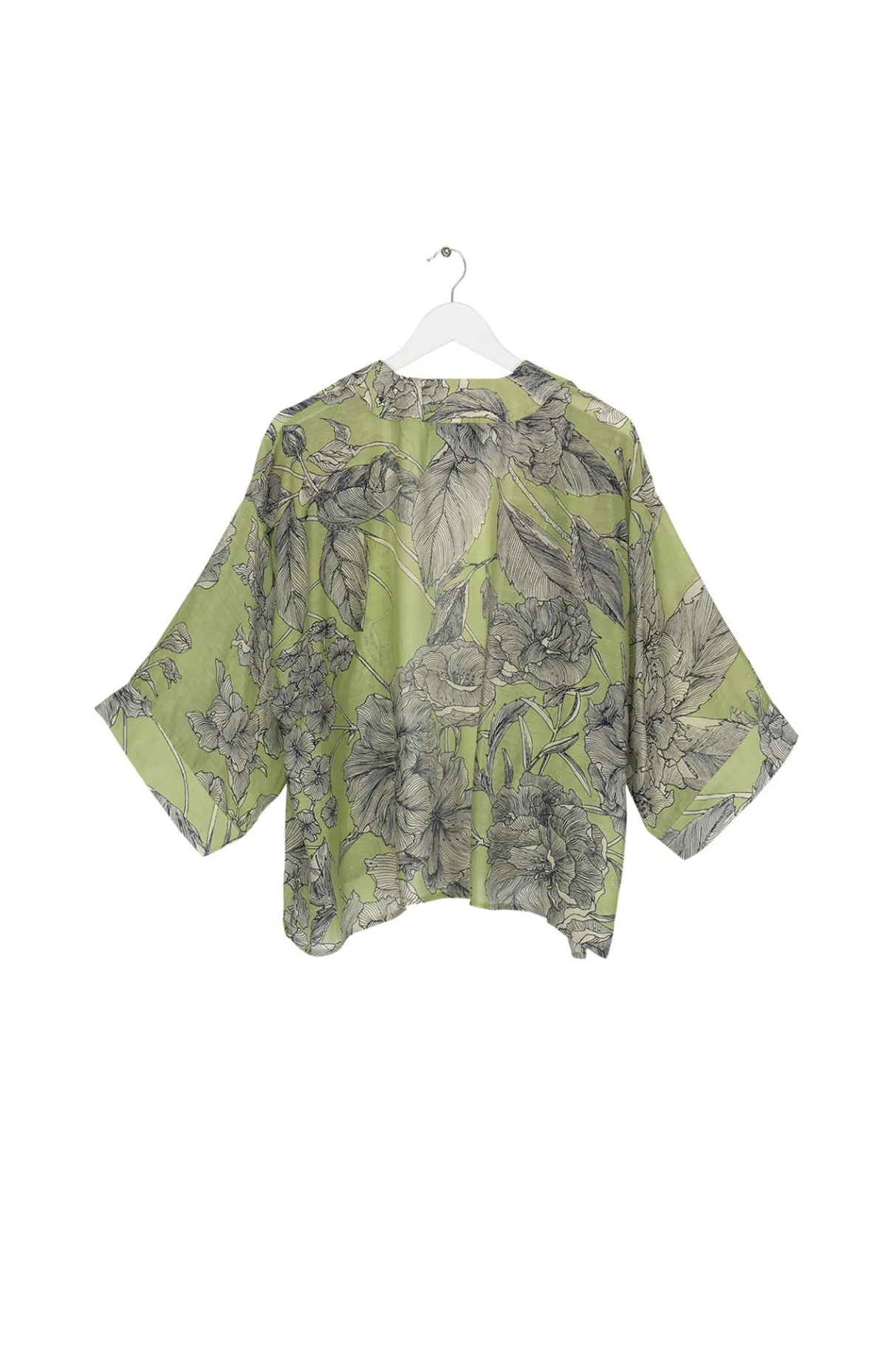 kew_etched_floral_fern_kimono_4.webp Sale One Hundred Stars Kew Etched Floral Fern Kimono
