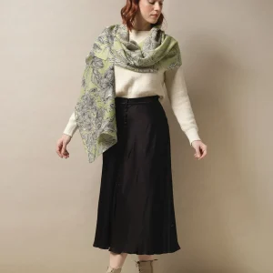 Cheap One Hundred Stars Kew Etched Floral Fern Scarf