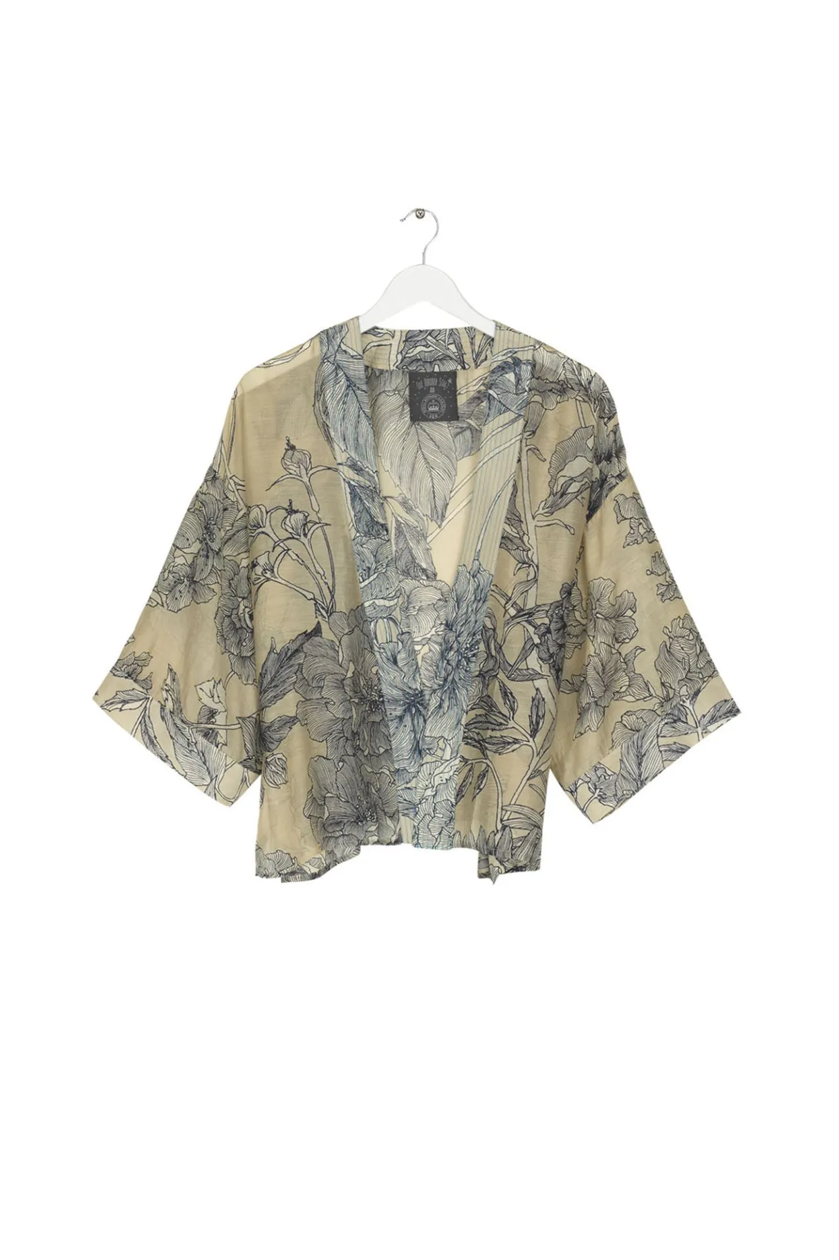 kew_etched_floral_stone_kimono_0.webp Shop One Hundred Stars Kew Etched Floral Stone Kimono