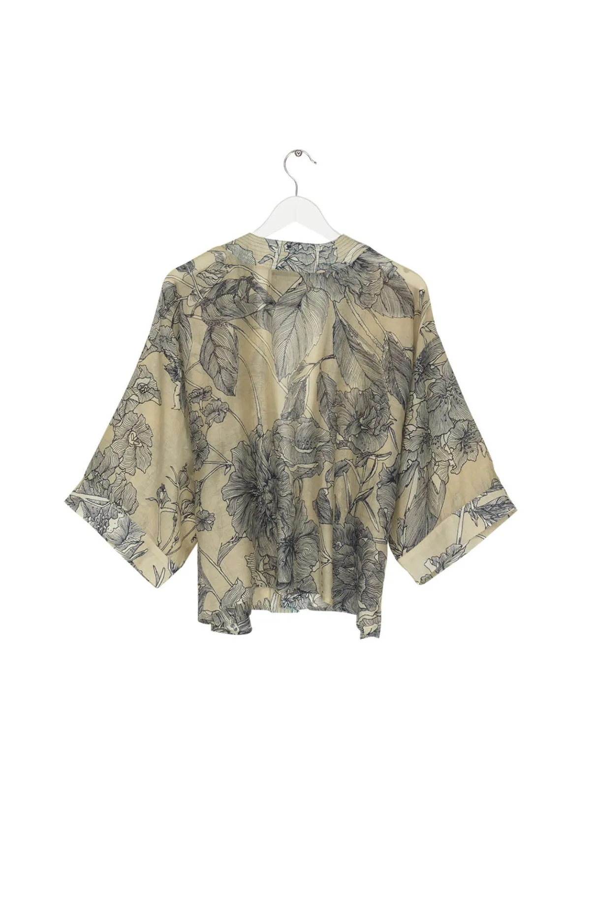kew_etched_floral_stone_kimono_1.webp Shop One Hundred Stars Kew Etched Floral Stone Kimono