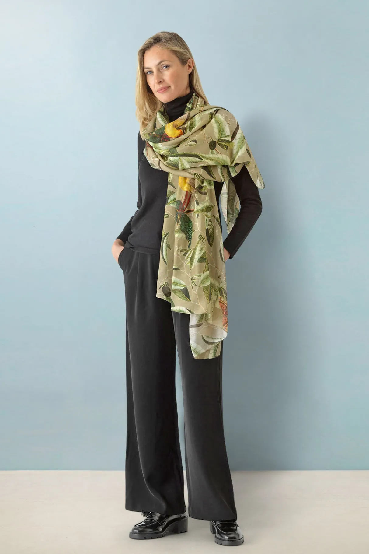 kew_evergreen_stone_scarf_0.webp Outlet One Hundred Stars Kew Evergreen Stone Scarf