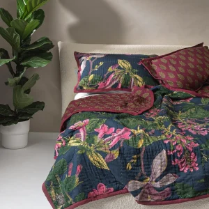 Store One Hundred Stars Kew Magnolia Blue Pillow Shams