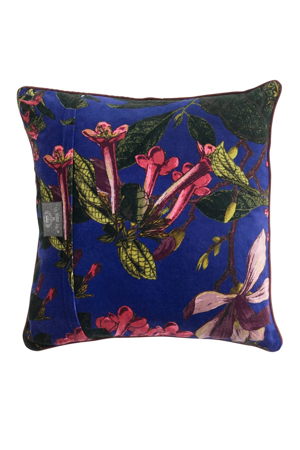 kew_magnolia_purple_velvet_square_cushion_1.webp Online One Hundred Stars Kew Magnolia Purple Velvet Square Cushion