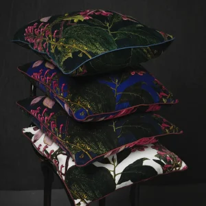 Online One Hundred Stars Kew Magnolia Purple Velvet Square Cushion