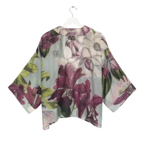 Hot One Hundred Stars Kew Protea Duck Egg Kimono